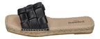 ESPADRIJ L'ORIGINALE Damen Pantolette - CARRE CHECK - noir