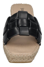 ESPADRIJ L'ORIGINALE Damen Pantolette - CARRE CHECK - noir