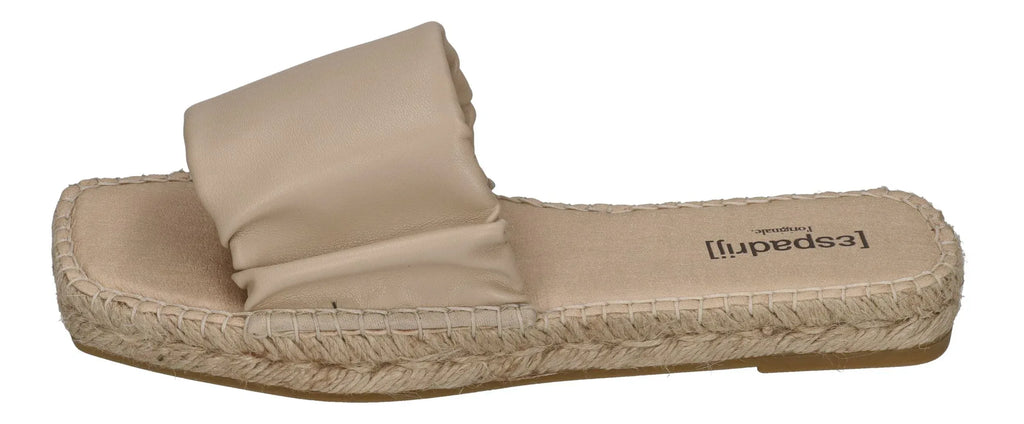 ESPADRIJ L'ORIGINALE Damen Pantolette - CARRE RUFFLE - beige