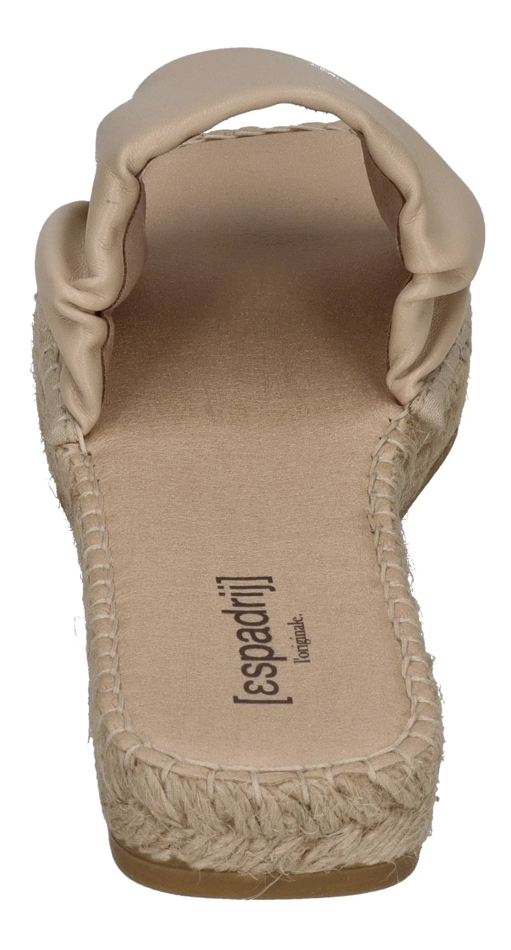 ESPADRIJ L'ORIGINALE Damen Pantolette - CARRE RUFFLE - beige