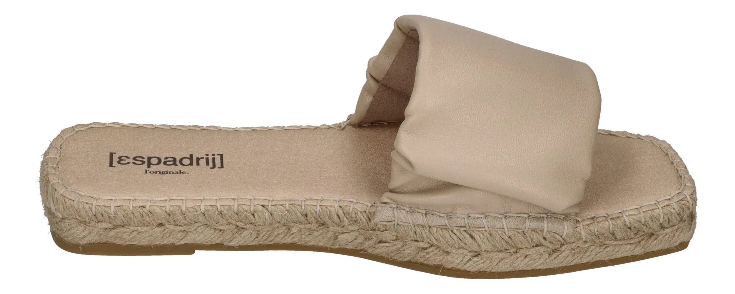 ESPADRIJ L'ORIGINALE Damen Pantolette - CARRE RUFFLE - beige