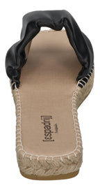 ESPADRIJ L'ORIGINALE Damen Pantolette - CARRE RUFFLE - noir