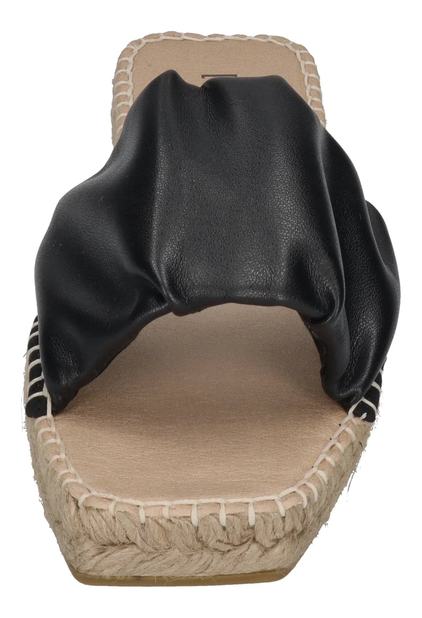 ESPADRIJ L'ORIGINALE Damen Pantolette - CARRE RUFFLE - noir