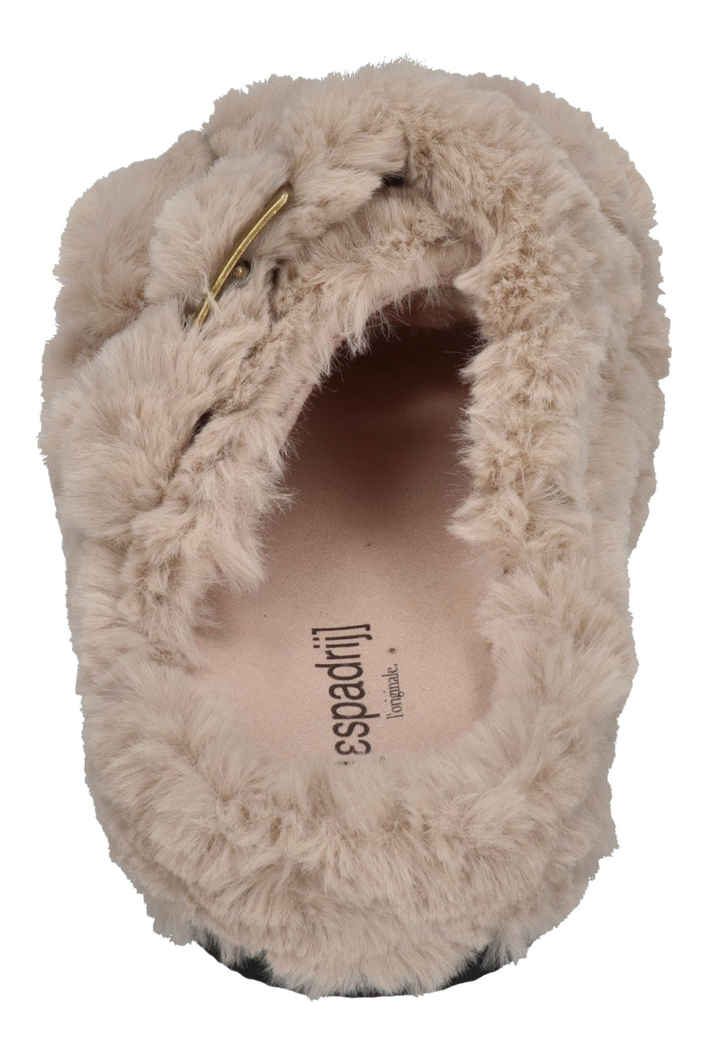 ESPADRIJ L'ORIGINALE Damen Pantolette - CLAQUETTE FUZZY beige