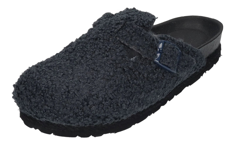 ESPADRIJ L'ORIGINALE Damen Pantoletten Clogs - CLOQ CURLY asphalt