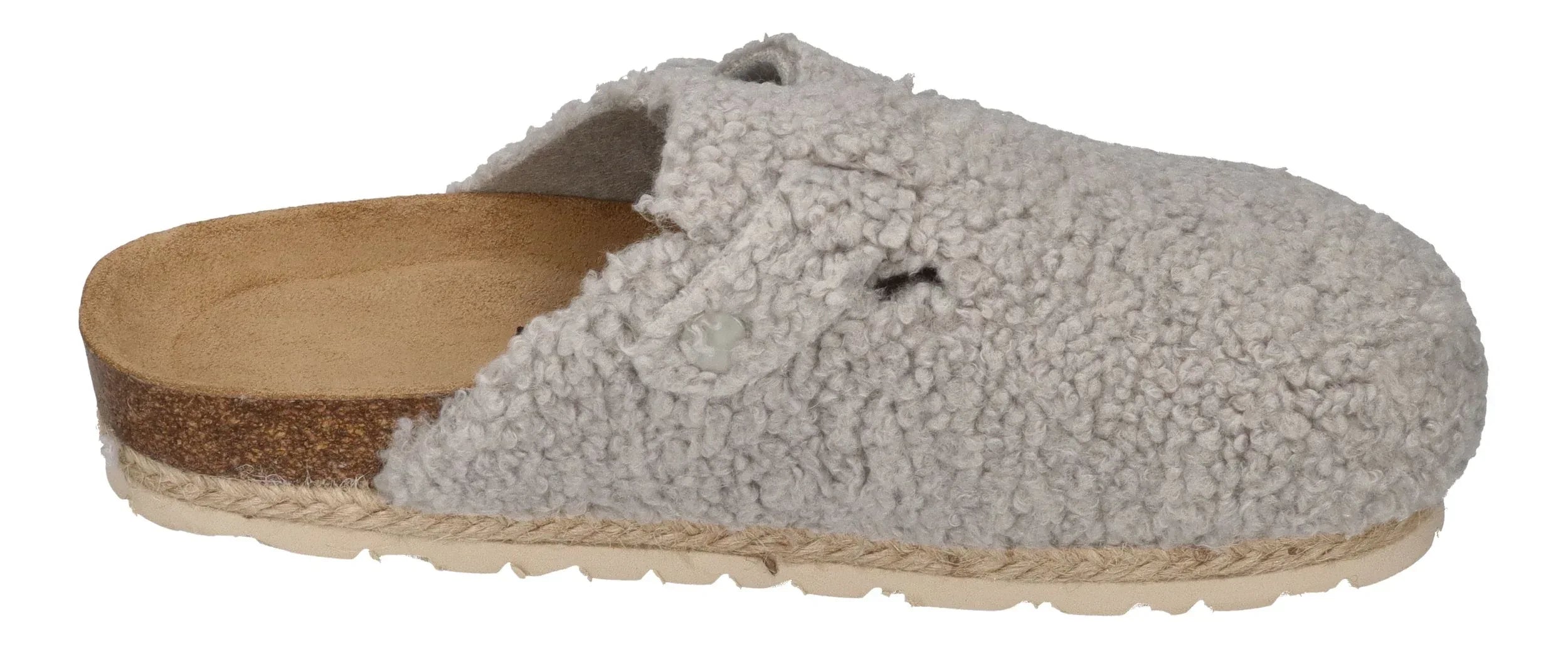 ESPADRIJ L'ORIGINALE Damen Pantoletten Clogs - CLOQ CURLY gris