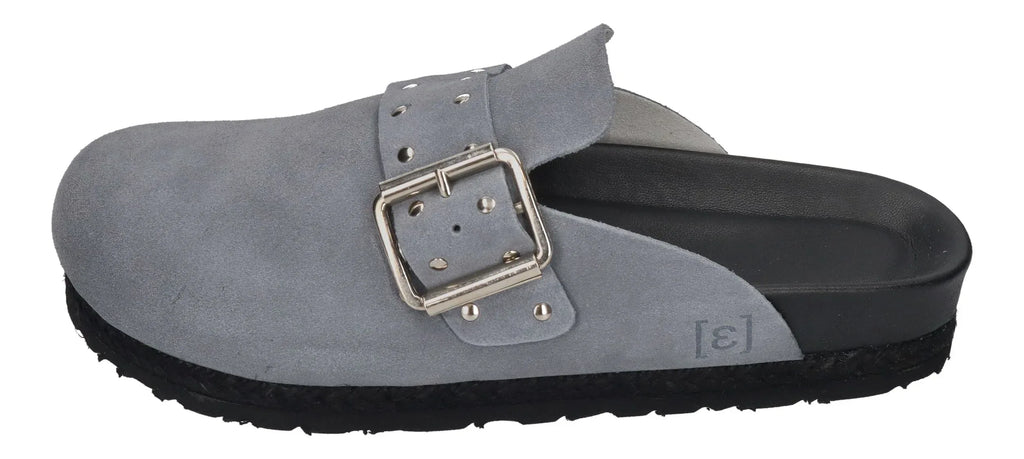 ESPADRIJ L'ORIGINALE Damen Pantoletten Clogs - CLOQ RIVET gris