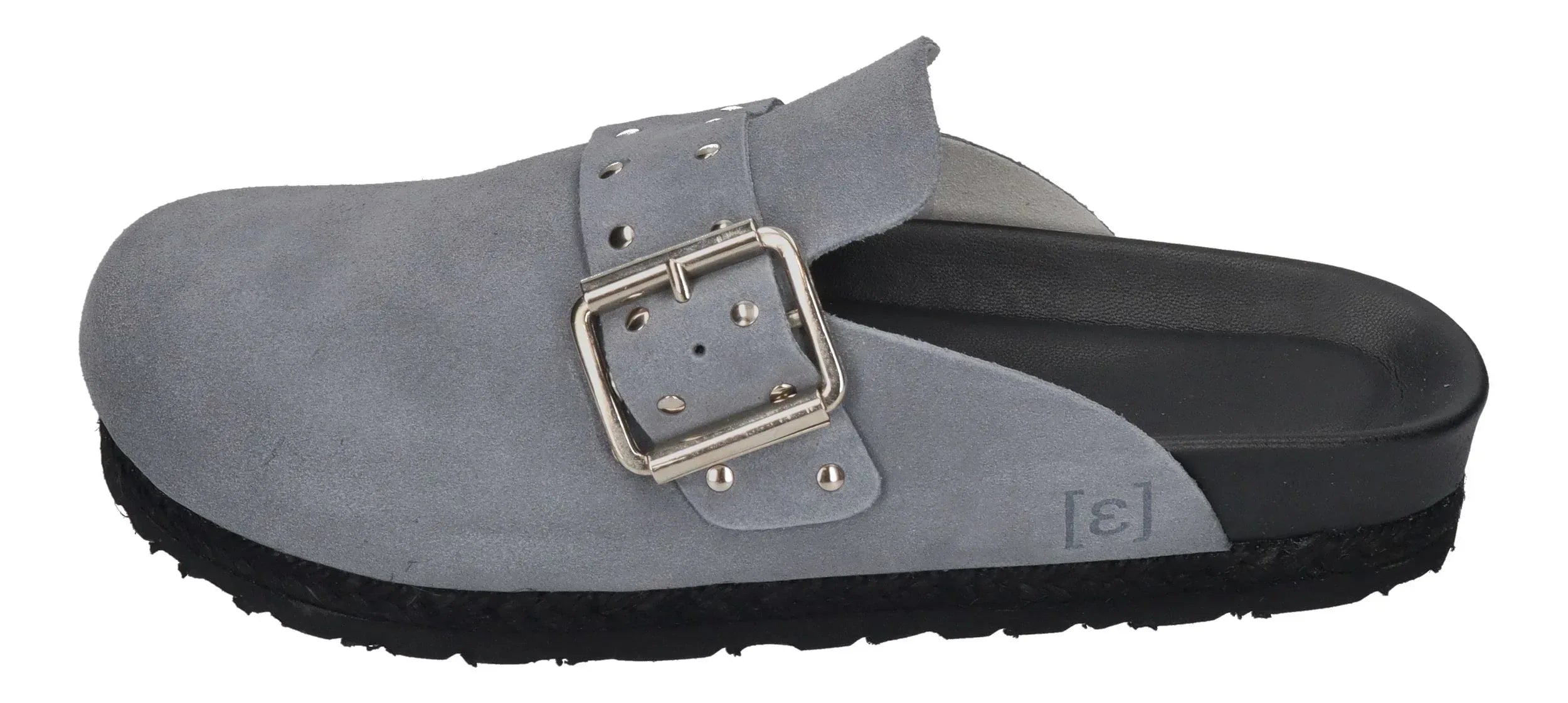 ESPADRIJ L'ORIGINALE Damen Pantoletten Clogs - CLOQ RIVET gris