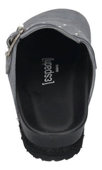 ESPADRIJ L'ORIGINALE Damen Pantoletten Clogs - CLOQ RIVET gris