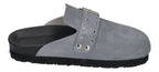 ESPADRIJ L'ORIGINALE Damen Pantoletten Clogs - CLOQ RIVET gris