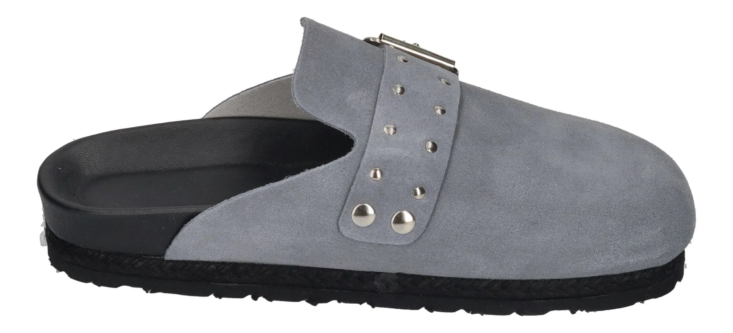 ESPADRIJ L'ORIGINALE Damen Pantoletten Clogs - CLOQ RIVET gris