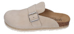 ESPADRIJ L'ORIGINALE Damen Pantoletten Clogs - CLOQ VELOUR BOUCLE - beige
