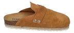 ESPADRIJ L'ORIGINALE Damen Pantoletten Clogs - CLOQ VELOUR BOUCLE - cognac