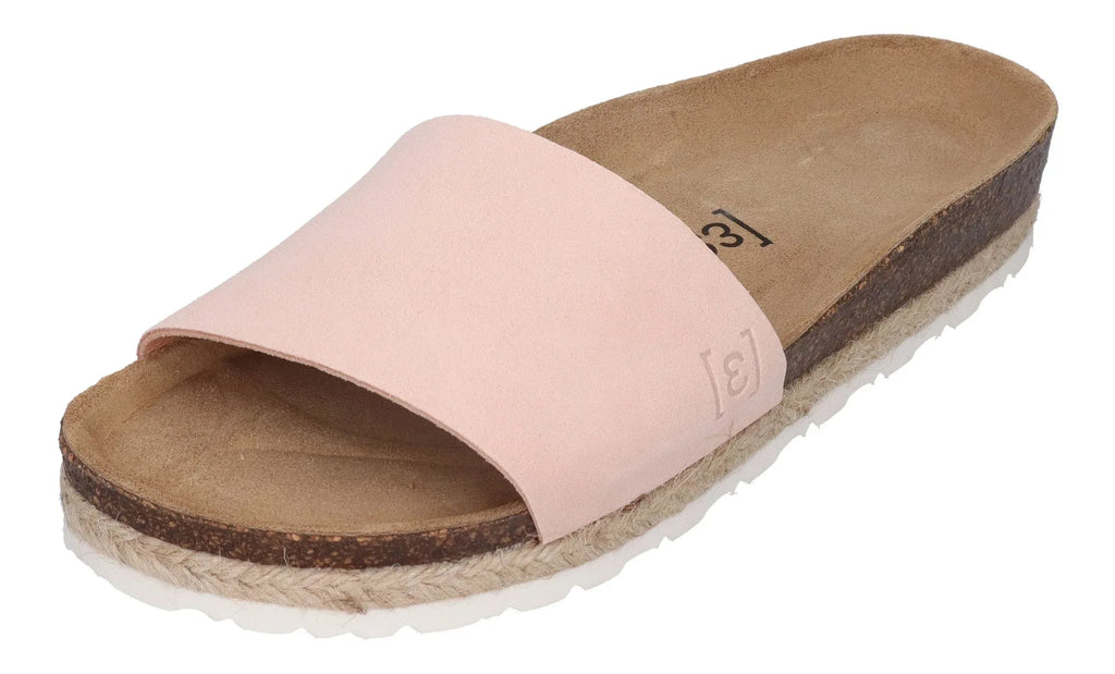 ESPADRIJ L'ORIGINALE Damen Pantolette - COPINE VELOUR - apricot