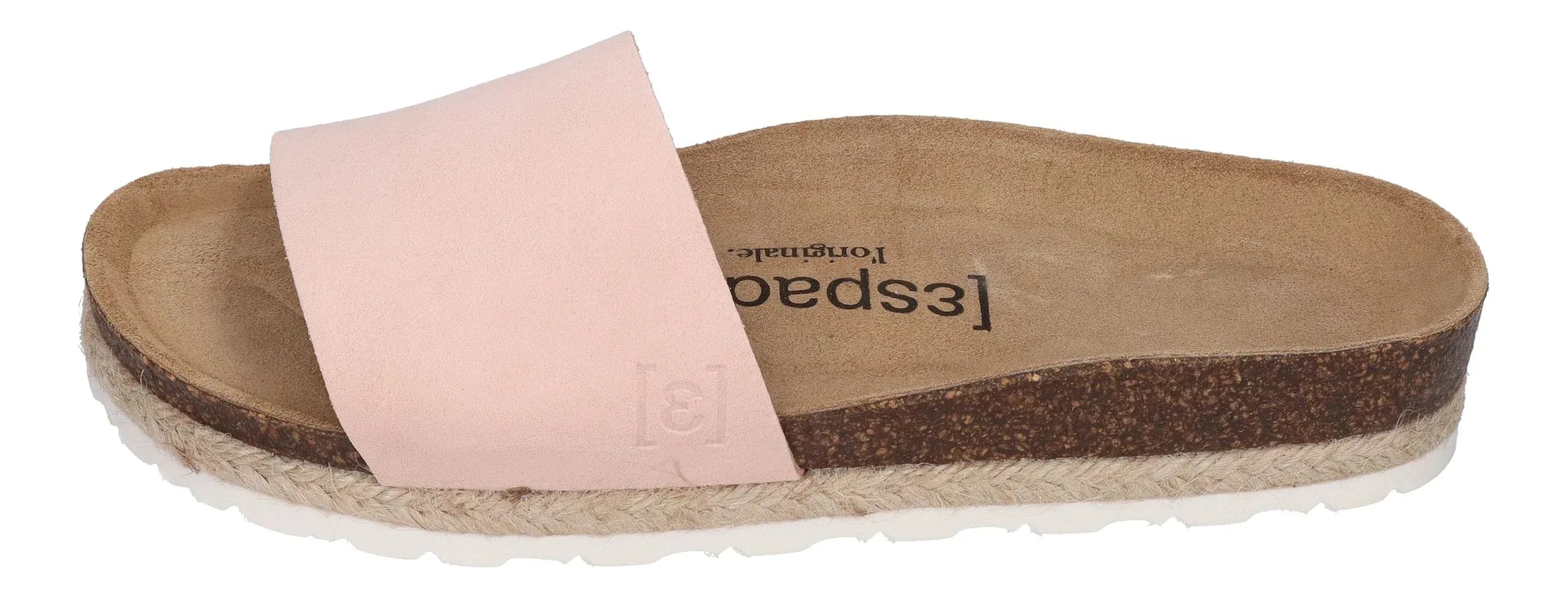 ESPADRIJ L'ORIGINALE Damen Pantolette - COPINE VELOUR - apricot