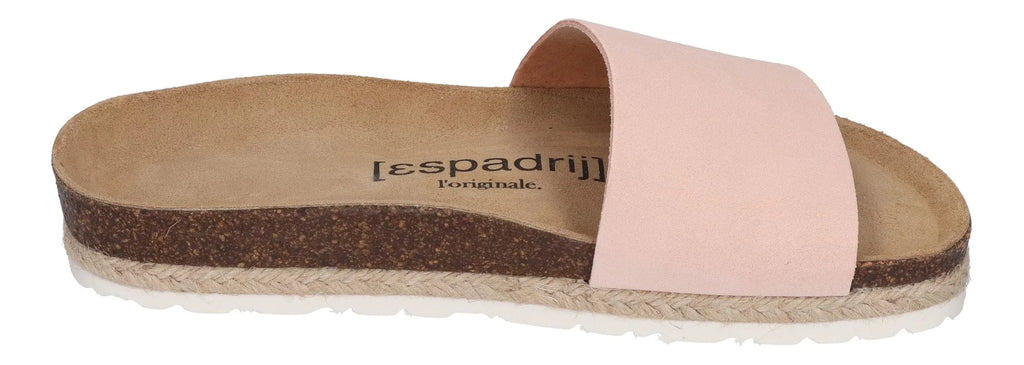ESPADRIJ L'ORIGINALE Damen Pantolette - COPINE VELOUR - apricot