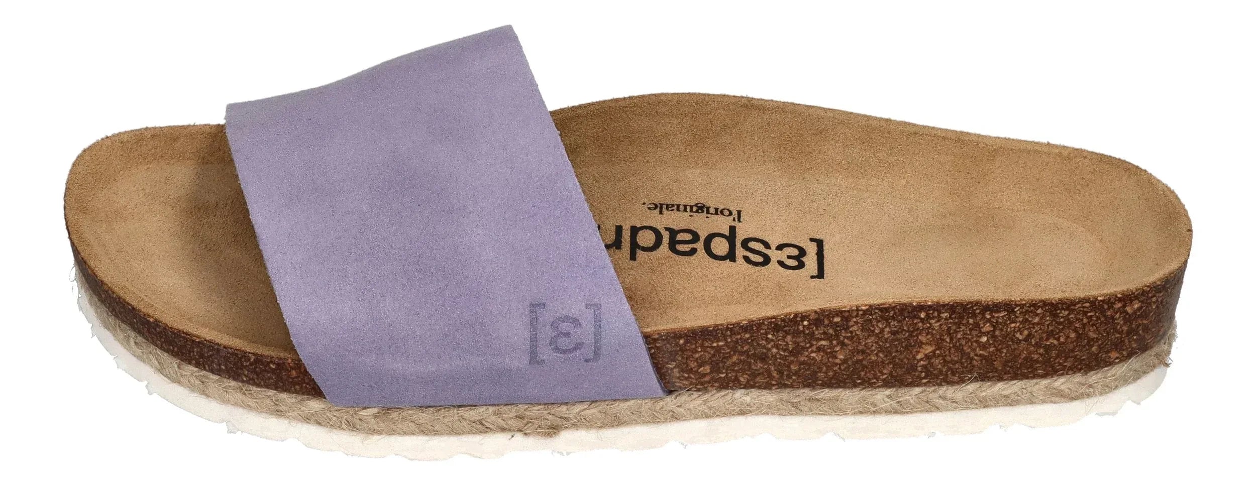 ESPADRIJ L'ORIGINALE Damen Pantolette COPINE VELOUR lavande