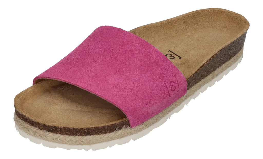 ESPADRIJ L'ORIGINALE Damen Pantolette - COPINE VELOUR - pink