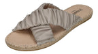 ESPADRIJ L'ORIGINALE Damen Pantolette - CROISETTE RUFFLE - gris