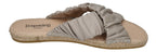 ESPADRIJ L'ORIGINALE Damen Pantolette - CROISETTE RUFFLE - gris