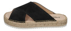 ESPADRIJ L'ORIGINALE Damen Pantolette - CROISETTE VELOUR LOW - noir