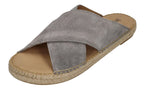 ESPADRIJ L'ORIGINALE Herren Pantolette - CROISETTE VELOUR MEN - asphalt