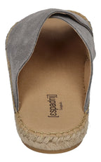 ESPADRIJ L'ORIGINALE Herren Pantolette - CROISETTE VELOUR MEN - asphalt