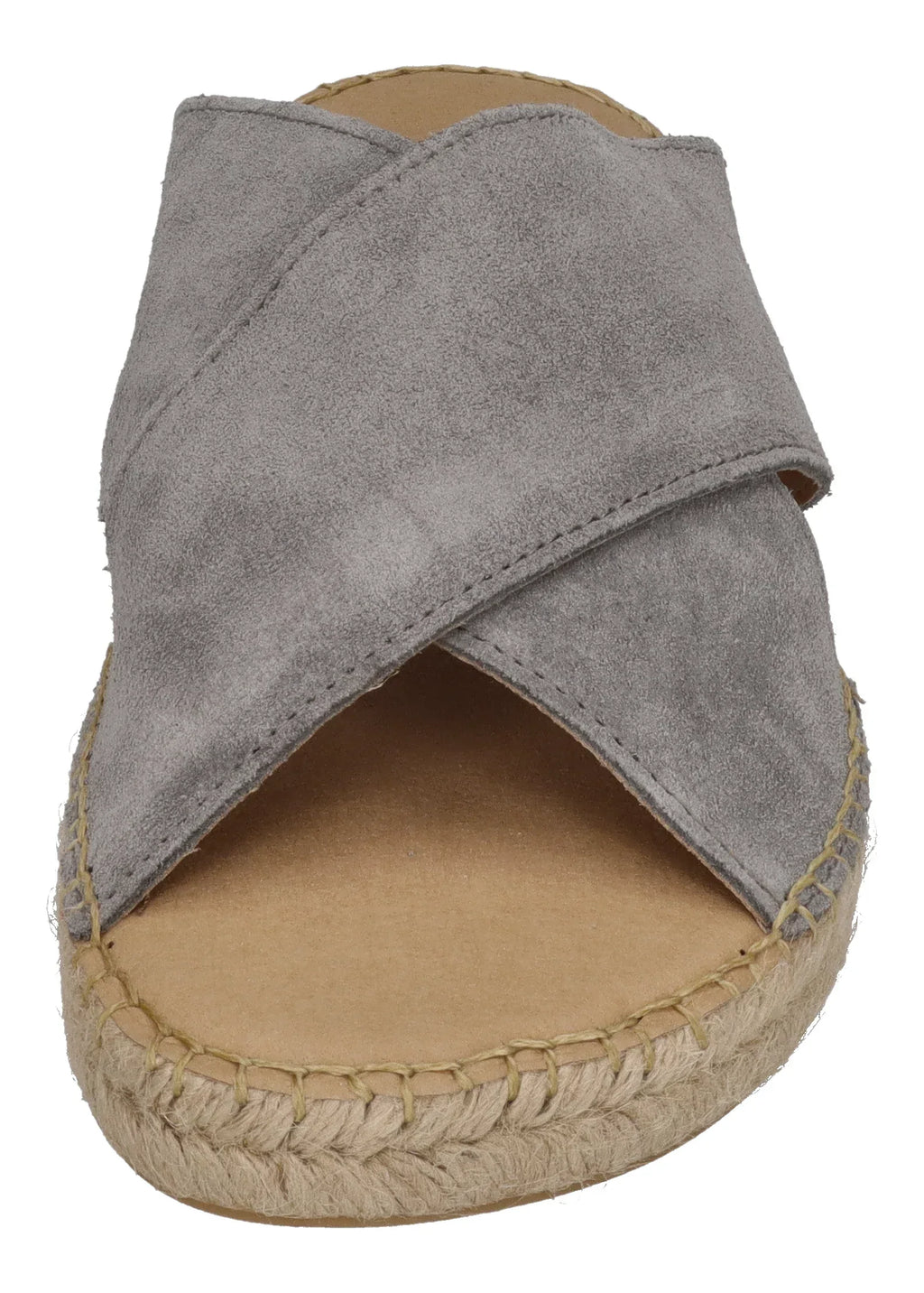 ESPADRIJ L'ORIGINALE Herren Pantolette - CROISETTE VELOUR MEN - asphalt