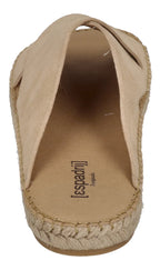 ESPADRIJ L'ORIGINALE Herren Pantolette - CROISETTE VELOUR MEN - beige