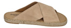 ESPADRIJ L'ORIGINALE Herren Pantolette - CROISETTE VELOUR MEN - beige