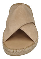ESPADRIJ L'ORIGINALE Herren Pantolette - CROISETTE VELOUR MEN - beige