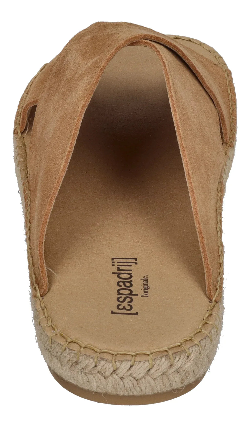 ESPADRIJ L'ORIGINALE Herren Pantolette - CROISETTE VELOUR MEN - cognac