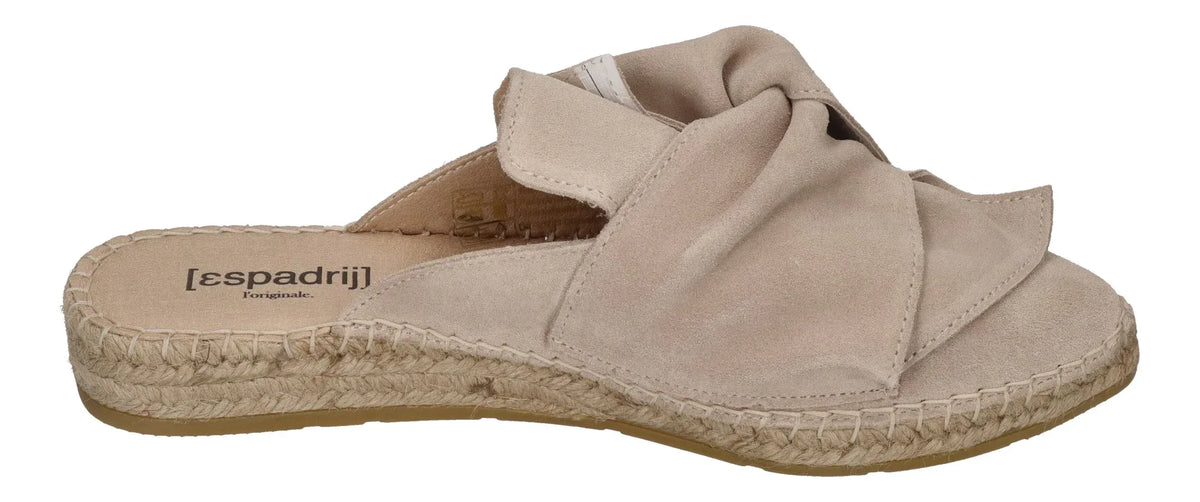 ESPADRIJ L'ORIGINALE Damen Pantolette - MULE BOUCLE KNOT - beige – Pantoletten – Bild 4