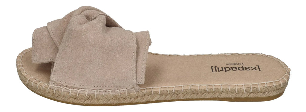 ESPADRIJ L'ORIGINALE Damen Pantolette PLAGE BOUCLE VELOUR beige