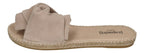 ESPADRIJ L'ORIGINALE Damen Pantolette PLAGE BOUCLE VELOUR beige