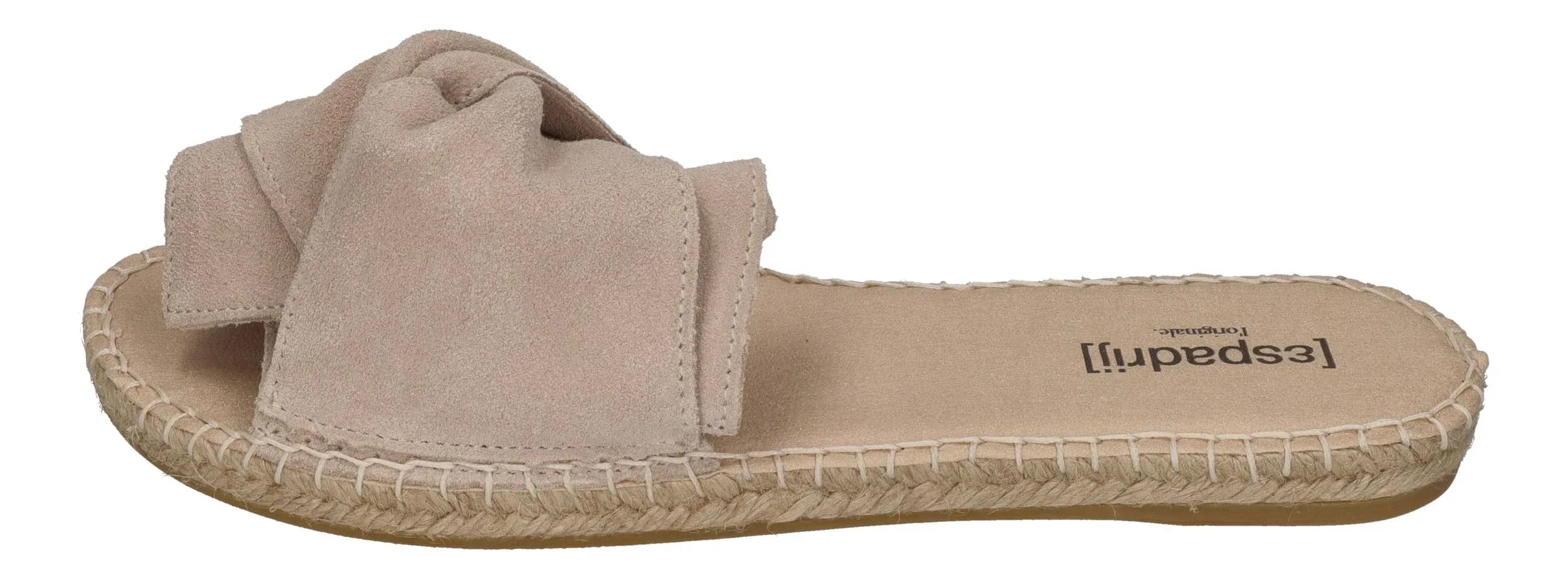 ESPADRIJ L'ORIGINALE Damen Pantolette PLAGE BOUCLE VELOUR beige