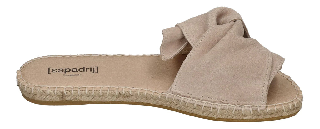 ESPADRIJ L'ORIGINALE Damen Pantolette PLAGE BOUCLE VELOUR beige