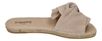 ESPADRIJ L'ORIGINALE Damen Pantolette PLAGE BOUCLE VELOUR beige