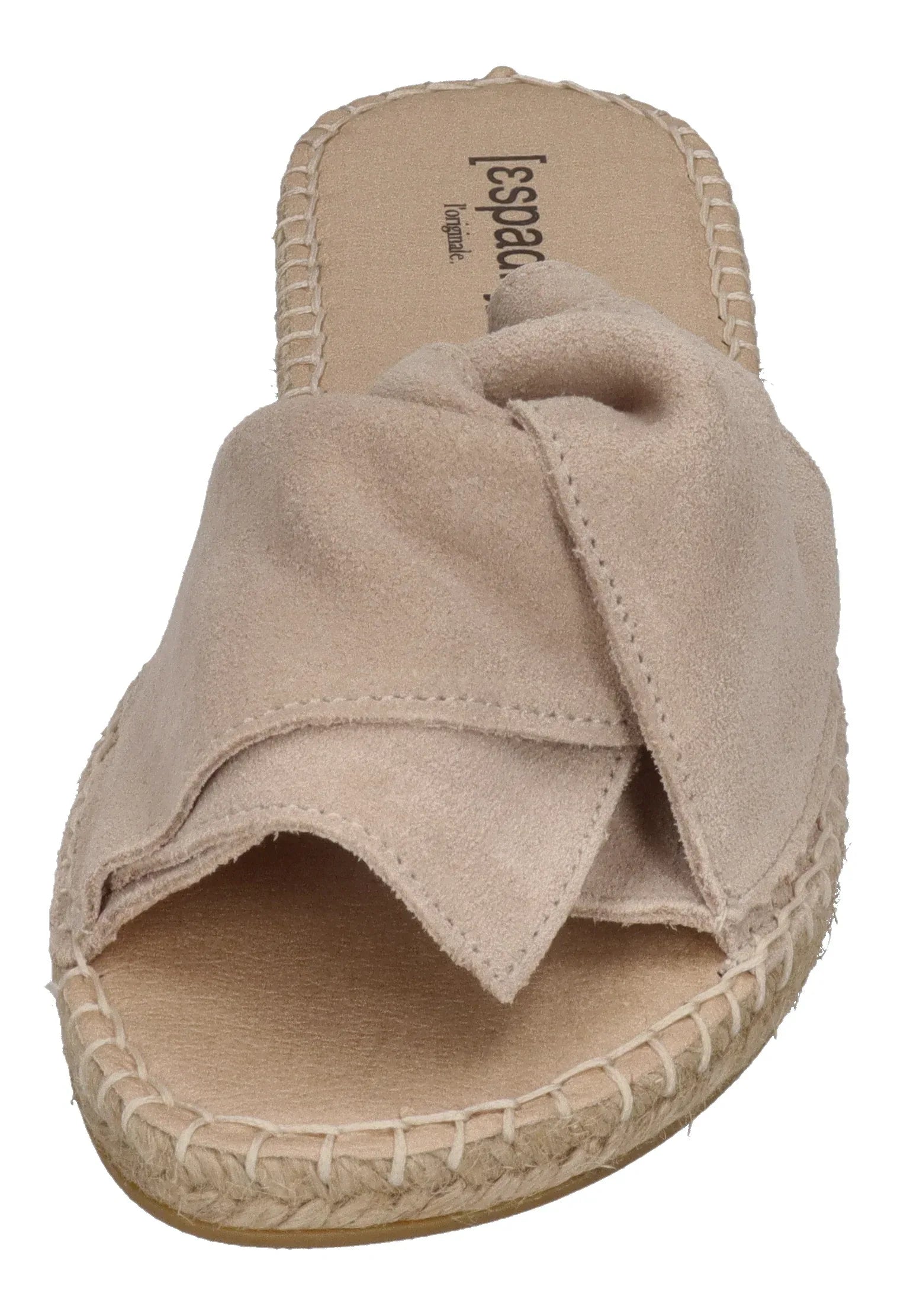 ESPADRIJ L'ORIGINALE Damen Pantolette PLAGE BOUCLE VELOUR beige