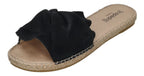 ESPADRIJ L'ORIGINALE Damen Pantolette - PLAGE BOUCLE VELOUR - noir