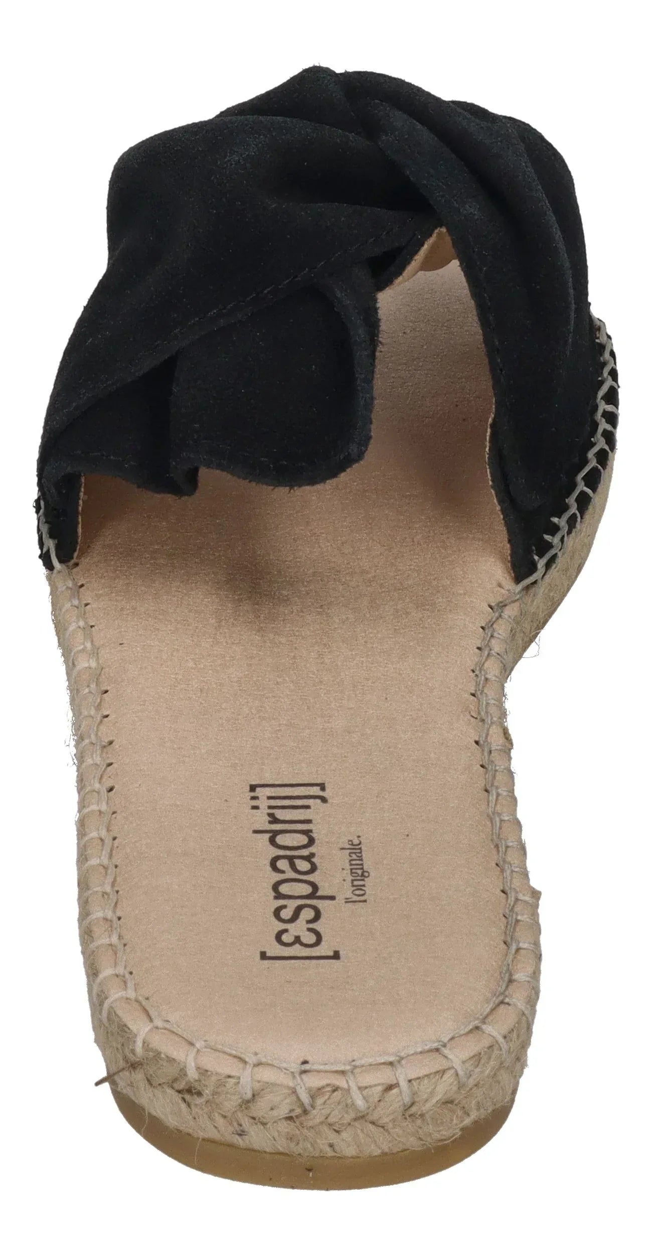 ESPADRIJ L'ORIGINALE Damen Pantolette - PLAGE BOUCLE VELOUR - noir
