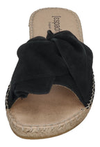 ESPADRIJ L'ORIGINALE Damen Pantolette - PLAGE BOUCLE VELOUR - noir