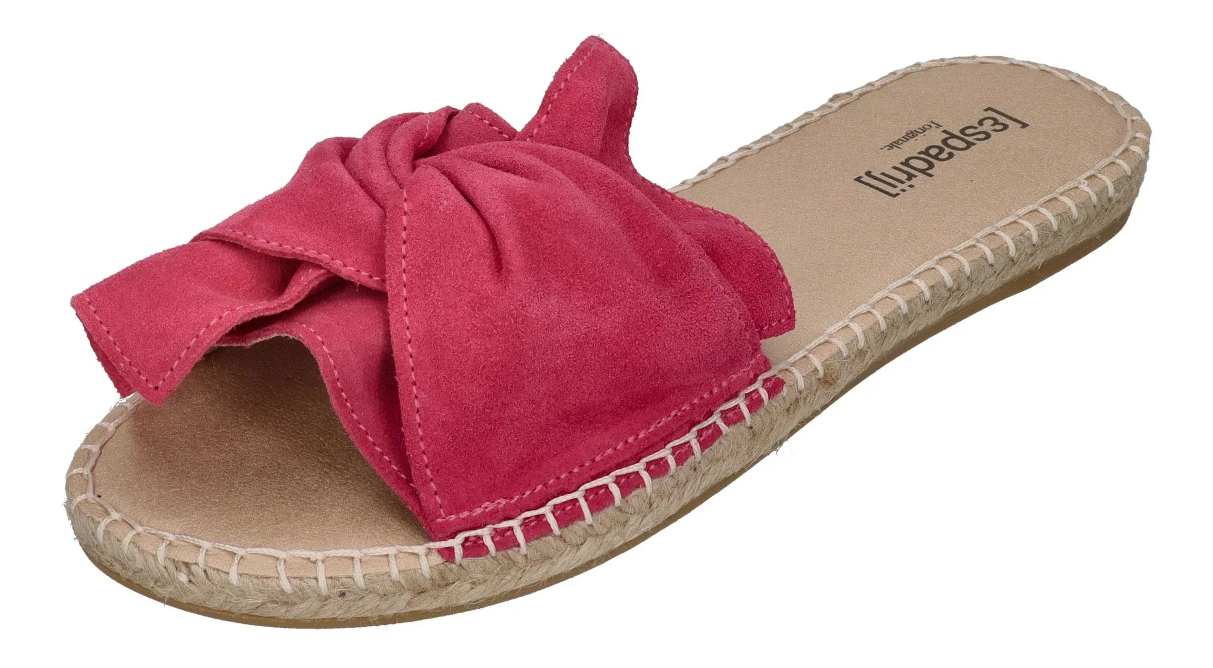 ESPADRIJ L'ORIGINALE Damen Pantolette - PLAGE BOUCLE VELOUR - pink