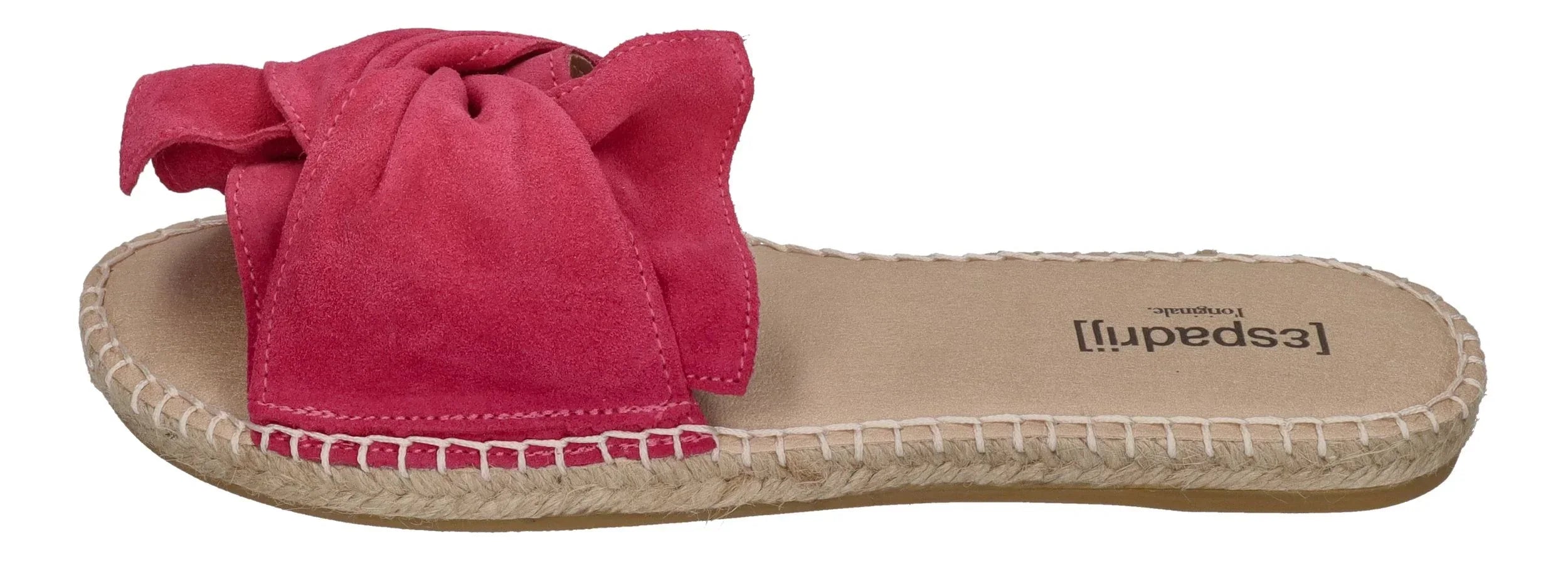 ESPADRIJ L'ORIGINALE Damen Pantolette - PLAGE BOUCLE VELOUR - pink