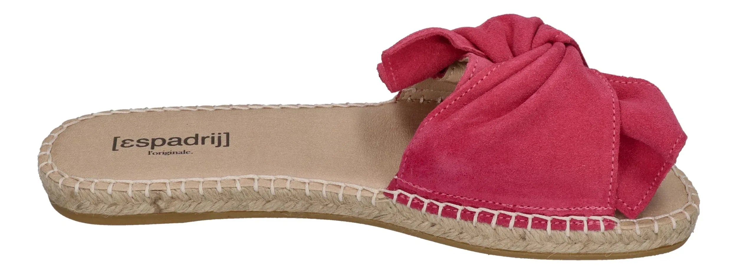 ESPADRIJ L'ORIGINALE Damen Pantolette - PLAGE BOUCLE VELOUR - pink