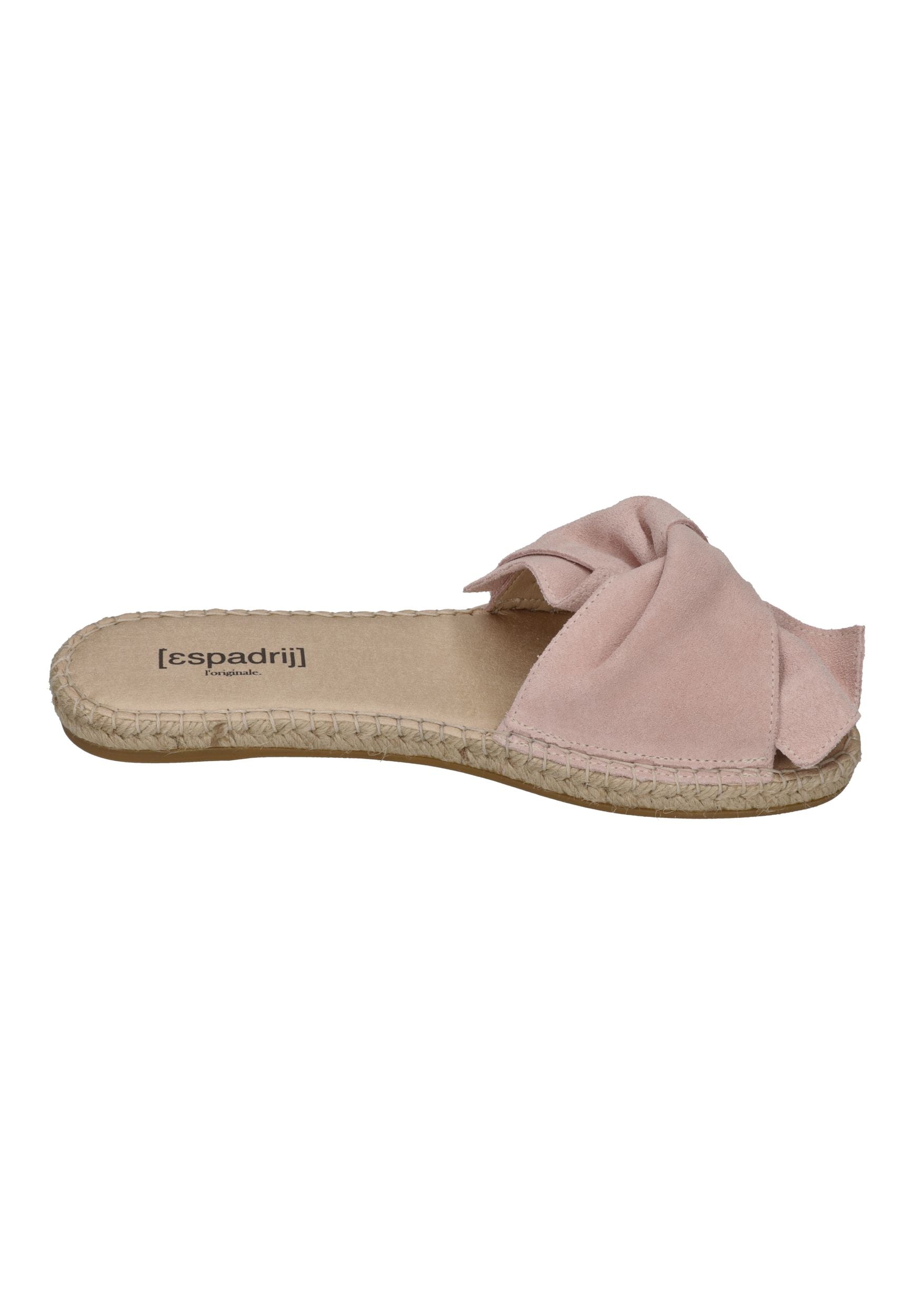 ESPADRIJ L'ORIGINALE Damen Pantolette PLAGE BOUCLE VELOUR rose
