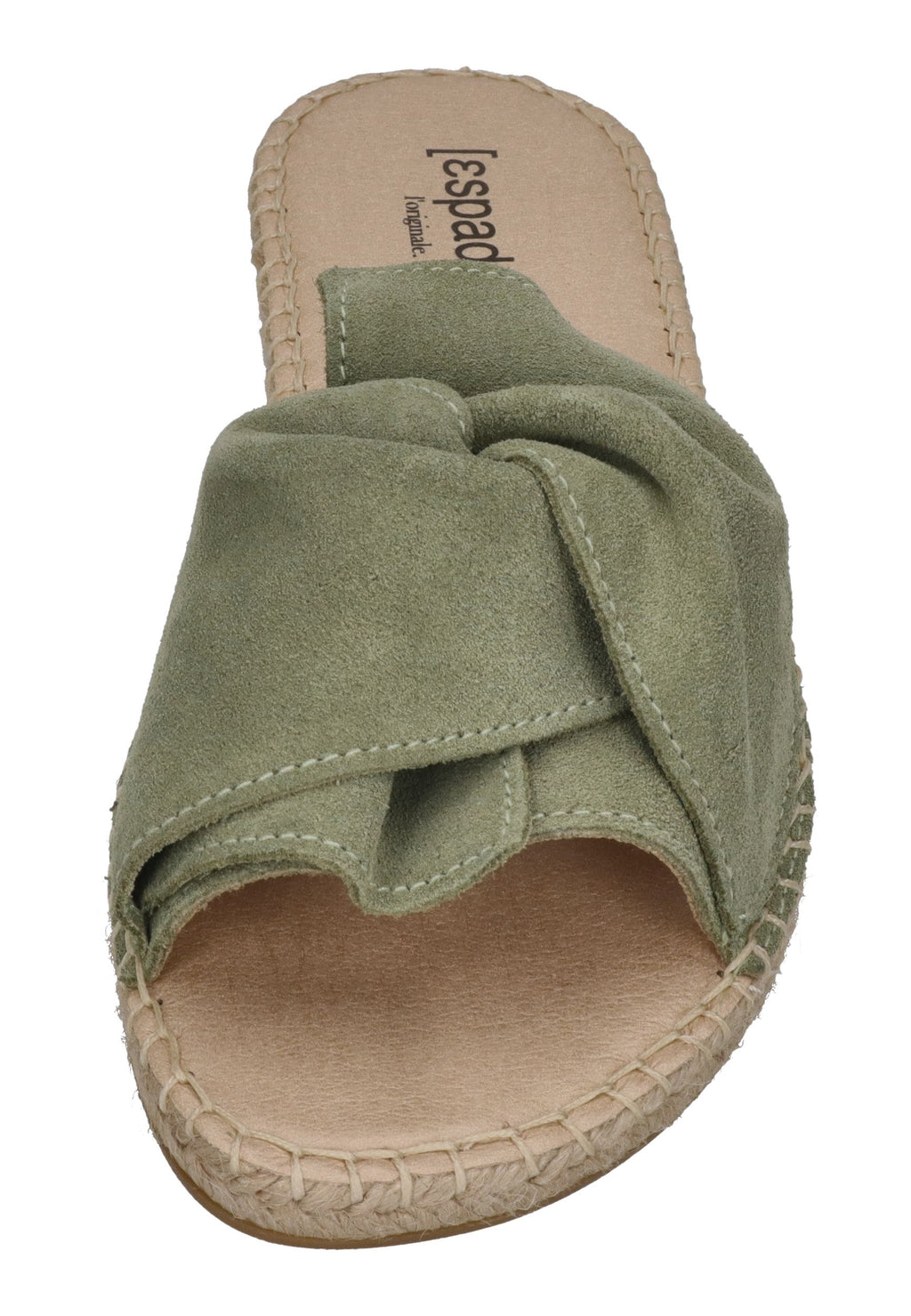 ESPADRIJ L'ORIGINALE Damen Pantolette PLAGE BOUCLE VELOUR sage