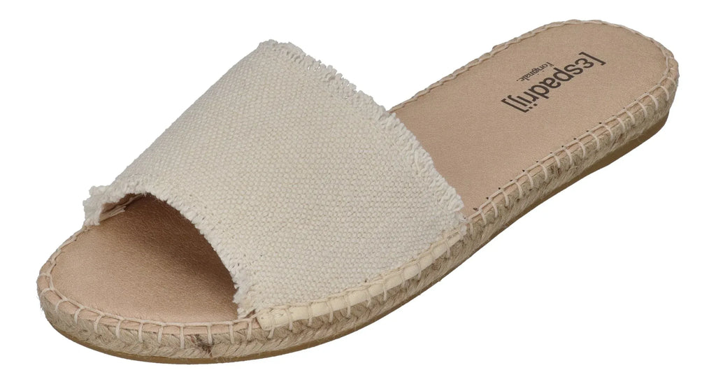 ESPADRIJ L'ORIGINALE Damen Pantoletten - PLAGE LINEN - nature