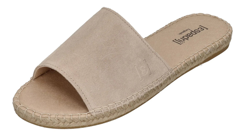 ESPADRIJ L'ORIGINALE Damen Pantolette PLAGE VELOUR beige