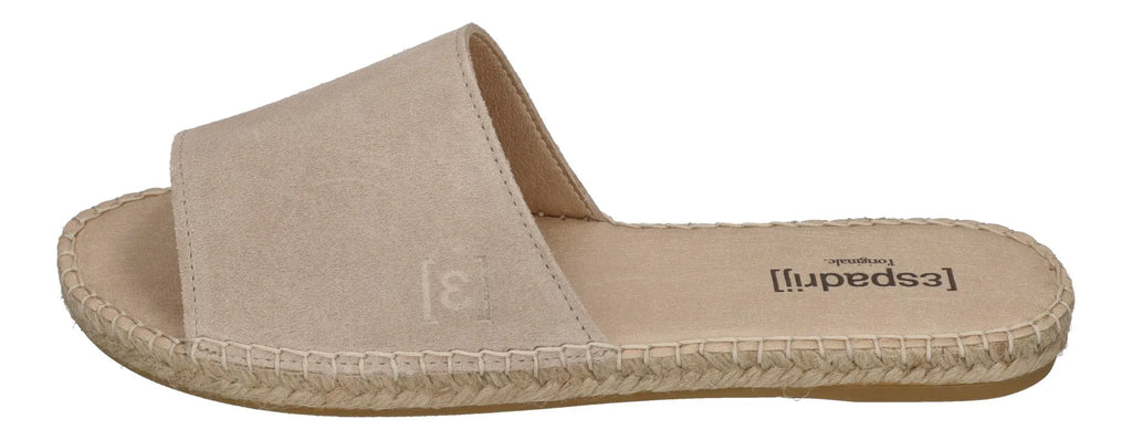 ESPADRIJ L'ORIGINALE Damen Pantolette PLAGE VELOUR beige